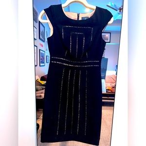 Adrianna Papell Crepe with lace  dress size 2P NWT